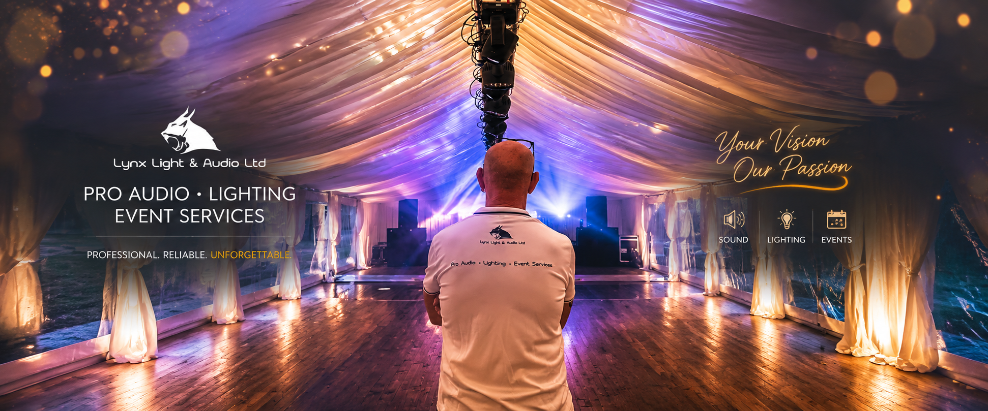 Lynx Hero Banner - Lynx Light and Audio event production